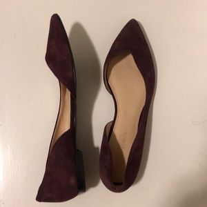 Marc Fisher suede maroon flats